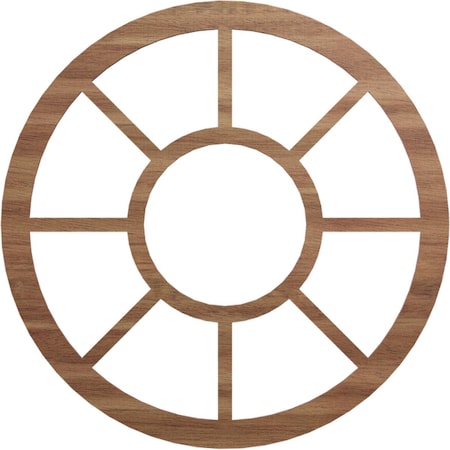 Ekena Millwork Grace Wood Fretwork Pierced Ceiling Medallion, Walnut, 26"OD x 9 1/2"ID x 1/4"T CMWP26X0250GRWA
